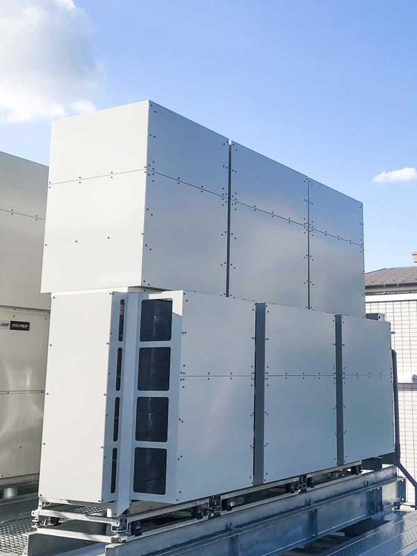 ビル用マルチエアコン室外機用防音システム